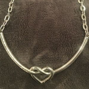 Brighton heart silver necklace like new